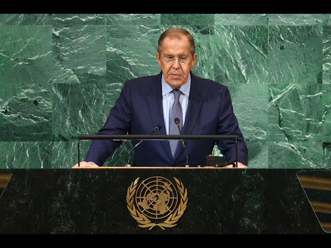 Видео: С.Лавров на общеполитической дискуссии 77-й сессии ГА ООН, Нью-Йорк, 24 сентября 2022 года