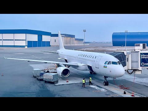 Видео: Airbus A320-200 | AZAL Азербайджанские Авиалинии | Берлин (BER) — Баку (GYD) | Полный Полёт | 4К