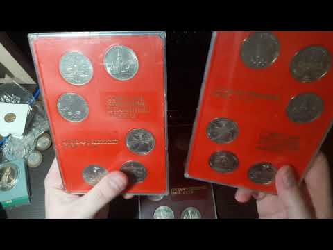 Видео: Монеты СССР Редкости Олимпиада 80 часть 8 - coins of the ussr rarity - 苏联稀有硬币