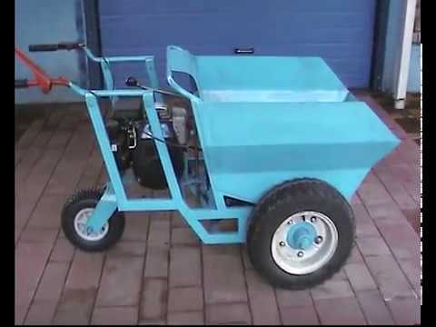 Видео: Обзор самодельного минидумпера ч. 1