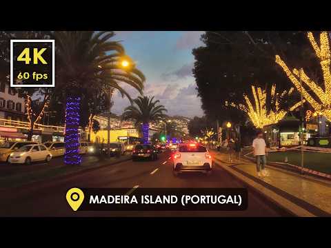 Видео: Фуншал, столица Мадейры, Португалия 🇵🇹 | Живописный тур на автомобиле в 4K