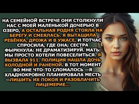 Видео: На семейной встрече они застали меня и мою маленькую дочь врасплох  толкнули нас обеих в озеро,