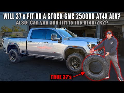 Видео: 🤔❓ПОЙДУТ ЛИ 37-Е НА СТАНДАРТНЫЙ GMC 2500HD AT4X AEV?