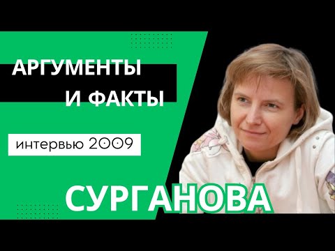 Видео: Светлана Сурганова в редакции АиФ (20 04 2009)