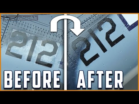 Видео: Как исправить серебрение наклеек — урок по масштабному моделированию