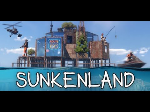 Видео: Sunkenland # 5 Поторчим на базе  и заплывём в полицейский участок