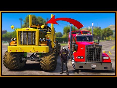 Видео: Ролевая игра GTA 5 — Я построил грузовик-монстр и затроллил полицейских | RedlineRP
