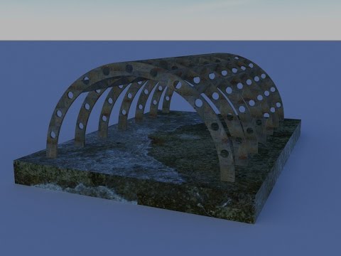 Видео: 3Ds Max. Как сделать аккуратные отверстия. Строим научно-фантастический ангар.