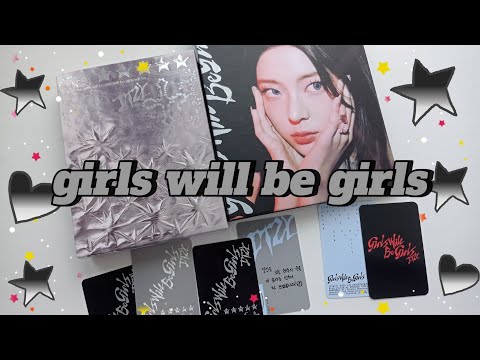 Видео: 🖤 распаковка альбома itzy — girls will be girls (box & binder)