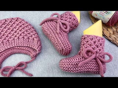 Видео: СУПЕР ПРОСТЫЕ Пинетки спицами. Подробный мастер класс.