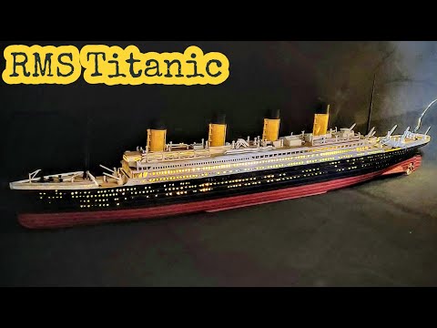 Видео: МОДЕЛЬ БРИТАНСКОГО СУДНА TITANIC в масштабе 1/700. "Титаник для диорамы с затоплением" ENG SUB.