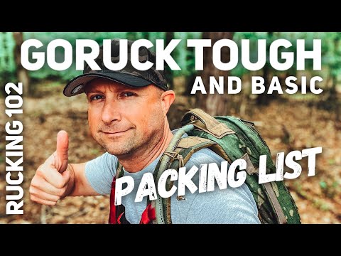 Видео: Racking 102: GORUCK TOUGH & BASIC // СПИСОК СНАРЯЖЕНИЯ и упаковка RUCKER