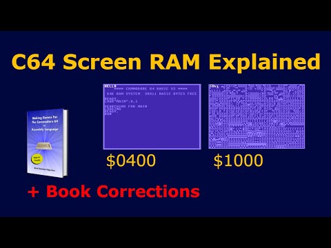 Видео: Объяснение оперативной памяти экрана Commodore 64
