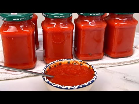 Видео: Томатный соус от бабушки 🍅 Томатная паста на зиму 100% натуральная. Идеально для пасты и пиццы.