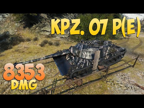 Видео: Kpz. 07 P(E) - 6 Kills 8.3K DMG - Чудесный! - Мир Танков