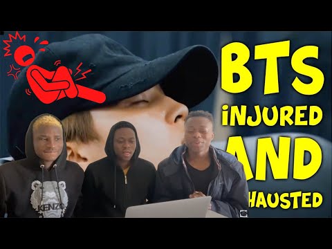 Видео: Сколько боли они терпят! Реакция на истощение и травмы BTS