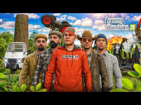 Видео: Я ОСТАВИЛ 5 ДРУЗЕЙ ВЫЖИВАТЬ НА ХАРДКОРНОЙ ФЕРМЕ! FARMING SIMULATOR 25 #1