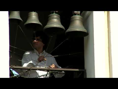 Видео: Николай Абрамов. Звон в храме прп. Сергия Радонежского в Крапивниках, 2011 год