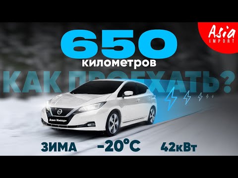 Видео: Nissan Leaf в мороз🥶по трассе 650 км‼️