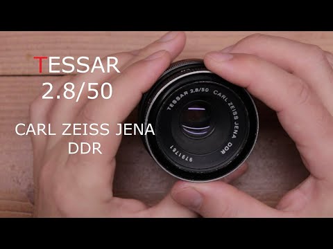 Видео: Объектив TESSAR 2.8/50 CARL ZEISS JENA DDR