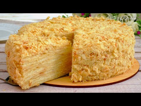Видео: Торт "Наполеон" с заварным кремом пломбир! Просто и очень вкусно!