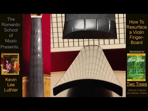 Видео: Как «ПО-НАСТОЯЩЕМУ» отреставрировать поверхность грифа и порожка скрипки (удалить бороздки и углу...