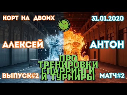 Видео: Выпуск#2🎾 | Про тренировки, спарринги и турниры | Корт на двоих | Теннисный спарринг | 31.01.2020