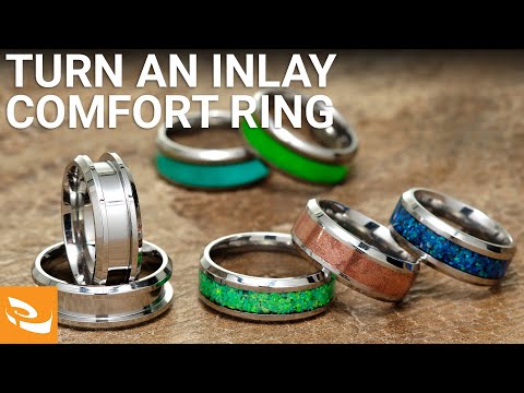 Видео: Изготовление сердечника кольца Comfort Ring с инкрустацией Artisan