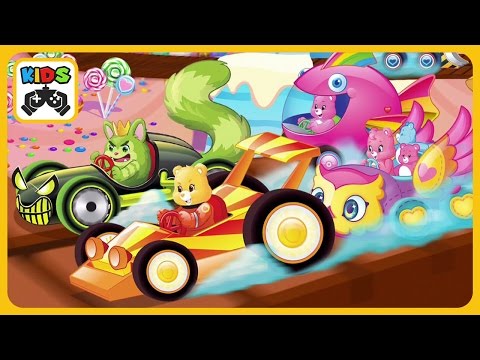 Видео: Заботливые мишки * Гонки на машинках * игра для детей от PlayDate Digital * iOS | Android