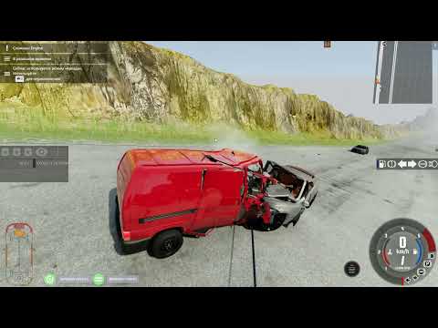 Видео: спуск без тормозов в BeamNG.drive.часть 101.