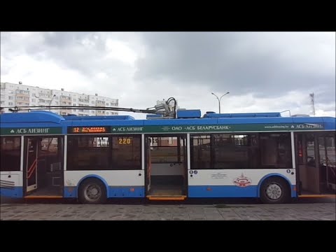 Видео: Троллейбусный маршрут №12 (Витебск). Билево-3 - Железнодорожный вокзал.