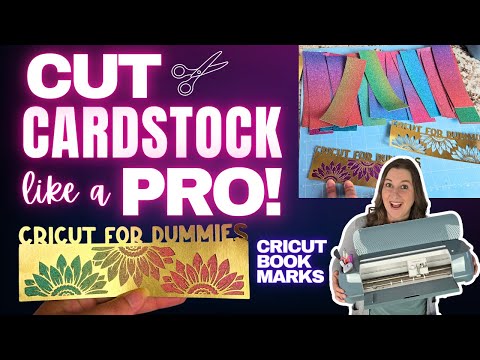 Видео: Как резать картон с помощью Cricut | Простое руководство по изготовлению закладок для начинающих