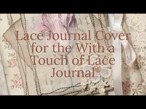 Видео: Видео процесса создания обложки для журнала с кружевом | Обложка для журнала с нотками кружева