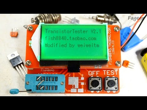 Видео: Обзор "Transistor Tester" ("ESR Tester") - тестера радиодеталей
