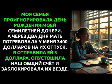 Видео: Они не пришли на 7-летие моей дочки, а потом НАПИСАЛИ... и я поняла, что это КОНЕЦ.