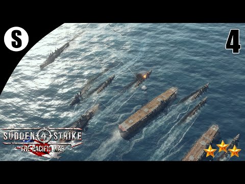 Видео: Прохождение Sudden Strike 4 - The Pacific War [Япония] ( Битва у островов Санта Крус ) #4
