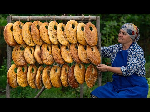 Видео: Деревенский Хлеб Каак | Выпечка Хлеба в Дровяной Печи