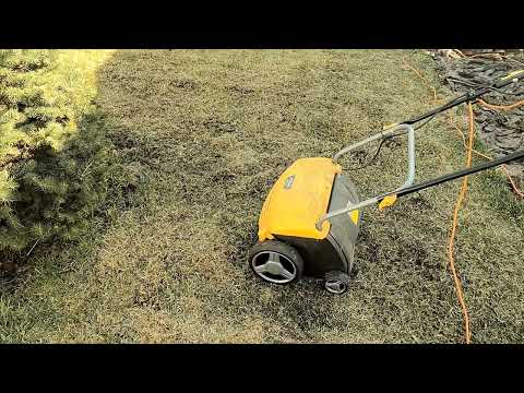 Видео: Провожу вертикуляцию и скарификацию газона после зимы