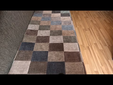 Видео: Идеальная вещь из мебельной ткани.Прочное покрывало из образцов мебельной ткани.