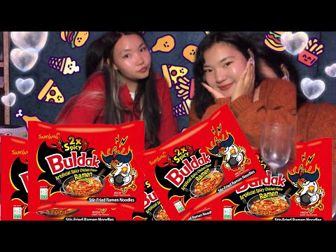 Видео: Spicy noodle challenge/ хамт хийх найзаа мен хийгээрээ🫵🏻