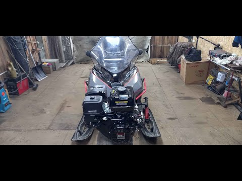 Видео: Установка loncin 196fd вместо лифан кр 460 на самодельный снегоход