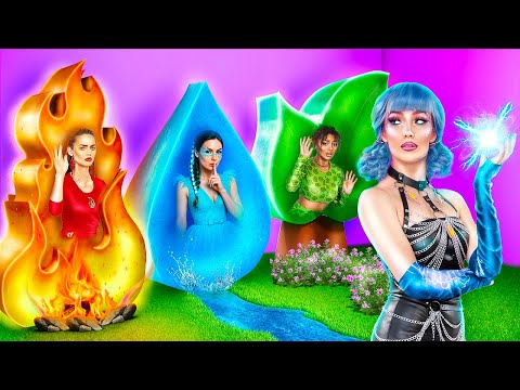 Видео: Экстремальные прятки в коробках челлендж! Девушка Огонь, Вода, Воздух и Земля