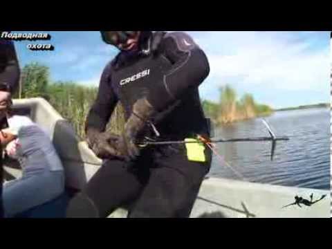 Видео: Подводная охота на Балхаше 5  07  13