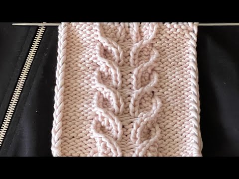 Видео: Рельефный АВТОРСКИЙ Узор спицами