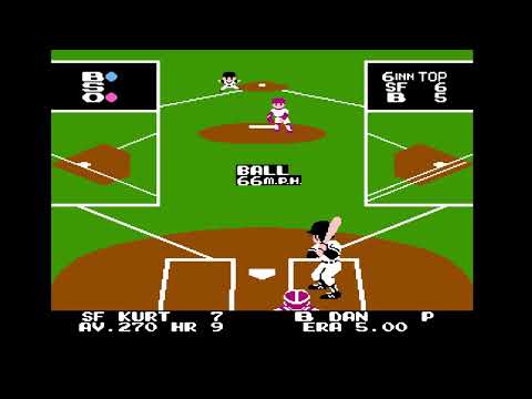 Видео: Bad News Baseball - полный сезон (all season) на NES. Игра 9. SF - B.