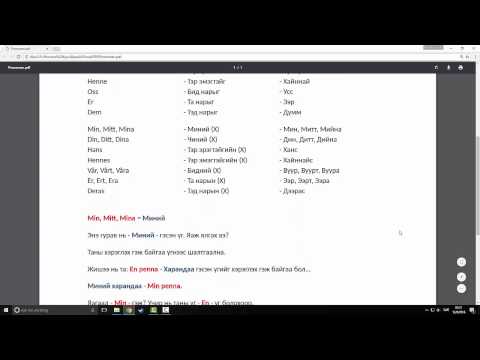 Видео: Биеийн төлөөний үг | Min, mitt, mina | Тайлбар