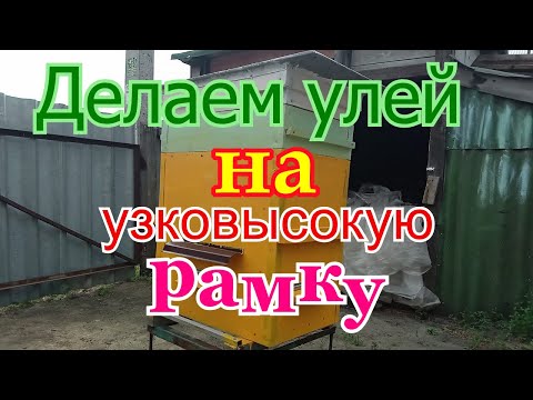 Видео: Узковысокий улей . Делаю улей на узковысокую рамку 🔨✏📐 1 часть