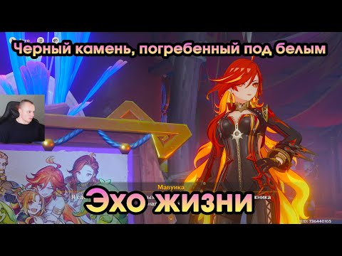 Видео: Геншин Импакт ➤ Эхо жизни ➤ Черный камень, погребенный под белым ➤ Прохождение игры Genshin Impact