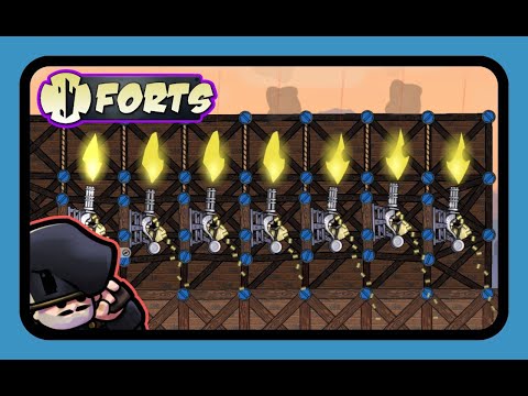 Видео: Forts - ВЕРТИКАЛЬНЫЕ ПУЛЕМЕТЫ!!! #forts #фортс #ЛысыйДядь
