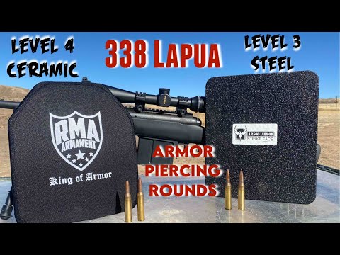 Видео: 338 Lapua бронебойные патроны против бронежилетов 3 и 4 уровня